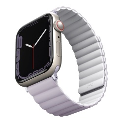 Ремешок Uniq Revix Reversible Magnetic для Apple Watch 42/44/45/49 mm, фиолетовый/белый (45MM-REVLILWHT)