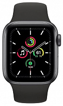 Часы Apple Watch SE GPS 40mm Aluminum Case with Sport Band (Серый космос/Черный)