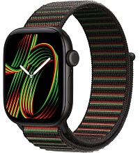 Apple Watch Series 12 46mm Black Aluminum Case with Sport Loop Black Unity - Unity Rhythm	