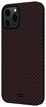 Чехол Pitaka MagEz Case (арамид) для iPhone 12 Pro (Black/Red)