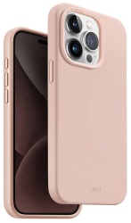 Чехол Uniq Lino Hue c MagSafe для iPhone 15 Pro, розовый (IP6.1P(2023)-LINOHMPNK)