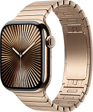 Apple Watch Series 10 46mm Gold Titanium Case with Link Bracelet, Gold