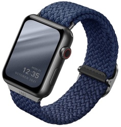 Плетеный ремешок Uniq Aspen Strap Braided для Apple Watch 40/41/42мм, синий