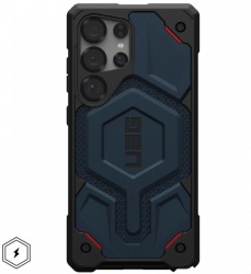 Чехол UAG Monarch Pro Series with MagSafe для Samsung Galaxy S25 Ultra, синий (Kevlar Mallard) 214461113955