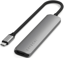 Адаптер Satechi 6-in-1 USB-C Slim Multiport Adapter 4K, серый (ST-P6SM)