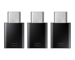 Комплект переходников microUSB - USB Type-C (EE-GN930KBRGRU), черный