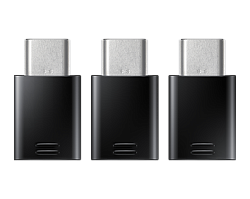 Комплект переходников microUSB - USB Type-C (EE-GN930KBRGRU), черный