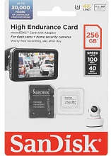 SanDisk High Endurance microSDXC 256 ГБ, (SDSQQNR-256G-GN6IA)