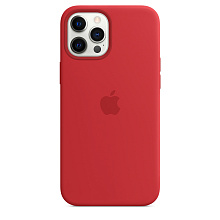 Силиконовый чехол MagSafe для iPhone 12 Pro Max (Черный)
