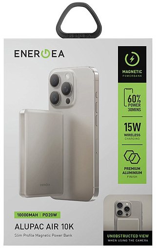 Внешний аккумулятор EnergEA Alupac Air 10000mAh MagSafe 15W