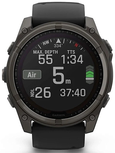 Умные часы Garmin Fenix 8 51 мм Solar, Sapphire Titanium