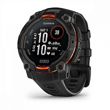Умные часы Garmin Instinct 3 45mm Solar, черный с черным ремешком (010-02934-00)