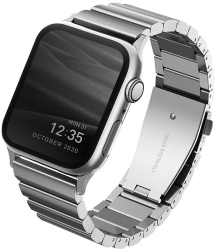 Ремешок Uniq Strova Strap Link Steel для Apple Watch 44/45/46/49мм, Silver (44MM-STRVSIL)