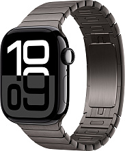 Apple Watch Series 10 42mm Jet Black Aluminum Case with Link Bracelet, Slate