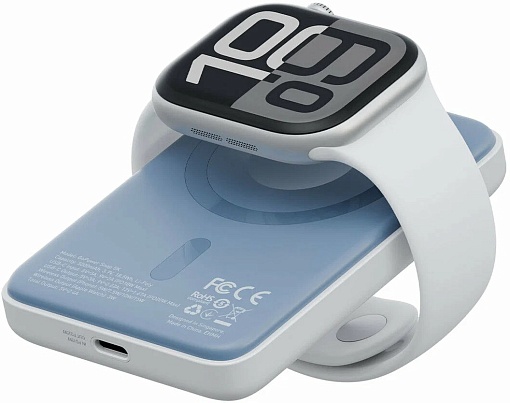 Внешний аккумулятор с беспроводной зарядкой EnergEA Bazic GoPower SNAP 5K 15W +С 20W +AW