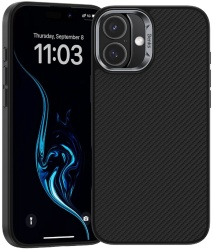 Чехол усиленный Benks ArmorPro Case built with Kevlar 600D для iPhone 16, черный (C.K.FL.AP.BK.A063)