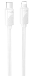 Кабель Hoco X114 Lightning to Usb-C 1m 27W, белый
