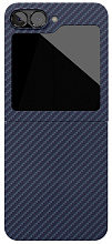 Чехол-накладка VLP Kevlar Case с MagSafe для Samsung Galaxy Z Flip 6, темно-синий (1058026)