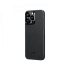 Чехол Pitaka MagEZ Case 4 для iPhone 15 Pro (6.1"), черно-серый узкое плетение, кевлар (арамид)
