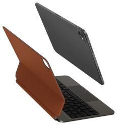 Чехол-клавиатура Uniq VENNO Pro Magnetic Keyboard для iPad Pro 11 (2024/25), коричневый (англ.раскладка)