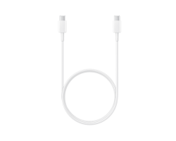 Кабель Samsung EP-DA705, USB Type-C (m) - USB Type-C (m), 1м, 3A, белый