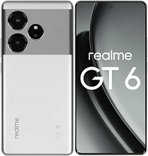 Смартфон Realme GT 6 12/256 ГБ, серебристый