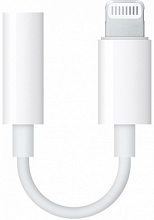 Адаптер Apple Lightning - mini jack 3.5 (MMX62ZM/A), белый