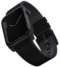 Кожаный ремешок Uniq Straden Waterproof для Apple Watch 49/46/45/44 mm, черный