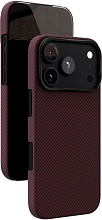 Чехол VLP Kevlar Case с MagSafe для iPhone 18 Pro, темно-вишневый (1058118)