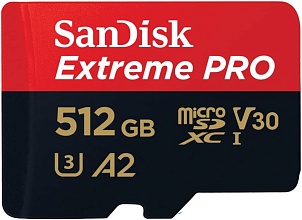 Карта памяти SanDisk Extreme Pro microSDXC 512 ГБ (SDSQXCD-512G-GN6MA)