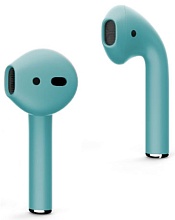 Наушники Apple Airpods 2 Color (без беспроводной зарядки чехла) (Голубой матовый)