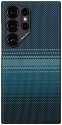 Чехол Pitaka MagEZ Pro 4 Less THIN Samsung Galaxy S24 Ultra, синий (Moonrise) FM2401U
