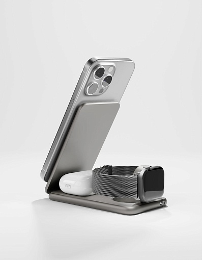 Беспроводное зарядное устройство VLP Alum Power Pro для iPhone