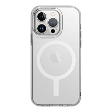 Чехол Uniq HYBRID LIFEPRO XTREME MAGCLICK CHARGING (MagSafe) для iPhone 15 Pro 6.1, прозрачный лед (Frost Clear) IP6.1P(2023)-LXAFMCLR