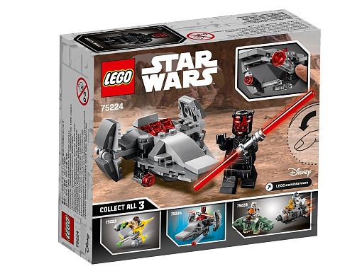 Конструктор LEGO Star Wars 75224 Микрофайтеры: Корабль-лазутчик ситхов
