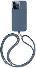 Чехол Uniq COEHL Muse с MagSafe для iPhone 15 Pro Max, синий (IP6.7P(2023)-MUSMSBLU)