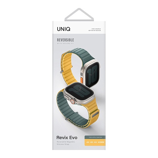 Ремешок Uniq Revix EVO reversible Magnetic для Apple Watch 49-46-45-44 мм