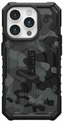 Чехол Urban Armor Gear (UAG) MagSafe Pathfinder iPhone 15 Pro Max, темный камуфляж (Midnight Camo)