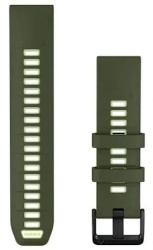 Ремешок Garmin QuickFit 22 мм Watch Bands, Olive Drab/CitronSilicone Band (010-14507-01)
