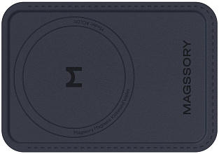 Кардхолдер Magssory Duo с подставкой и магнитами, с Magsafe, синий
