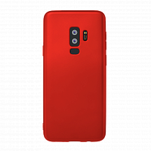 Чехол Deppa Case Silk для Samsung S9+ (красный металлик)