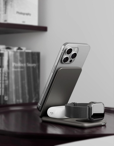 Беспроводное зарядное устройство VLP Alum Power Pro для iPhone