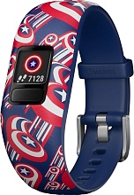 Фитнес-браслет детский Garmin Vivofit Jr 2, Captain America Band (010-01909-12)