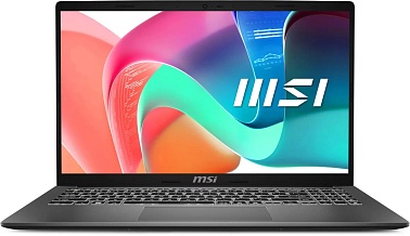 Ноутбук MSI Modern 15 F1MG-1072XRU 15.6" (Intel Core 5 120U, Intel Graphics) 16ГБ, 512ГБ, noOS, серый (9S7-15S111-1072)