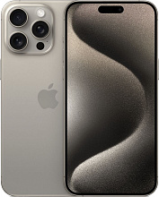 Смартфон Apple iPhone 15 Pro Max 256GB, Natural Titanium (серый)