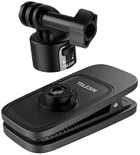 Клипса с магнитным быстросьемным креплением Telesin dip mount with quick release, черный (S2-JFM-01)