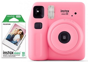 FUJIFILM instax mini SE + 10 pack Mini Film, розовый