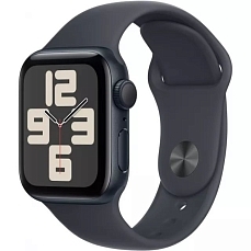 Умные часы Apple Watch SE 40mm (2024) Midnight Aluminum Case with Midnight Sport Band S/M (MXE73)