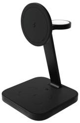 Беспроводная зарядная станция VLP MagSafe Unity Power 3в1 для Apple iPhone/AirPods/Watch, черный титан (1092007)