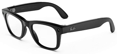 Ray Ban Meta Wayfarer (Gen3) 154-53 Matte Black/Clear Lenses